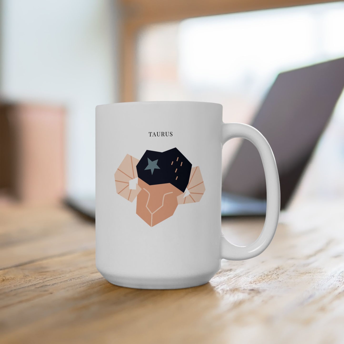 Taurus Zodiac Ceramic Mug (15oz Coffee Mug for Everyday Use and Gifting)