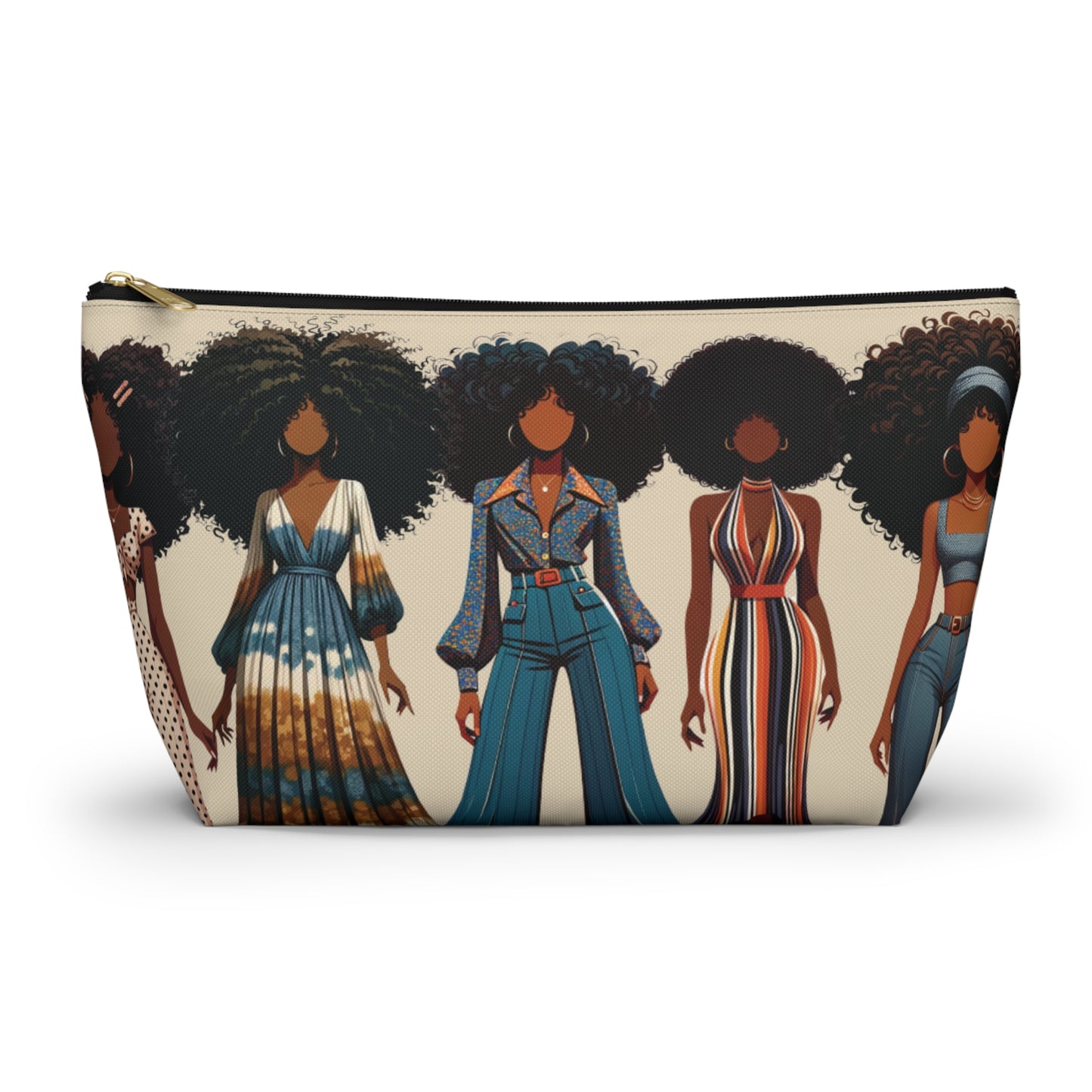 Retro Rhapsody T-Bottom Pouch – Large