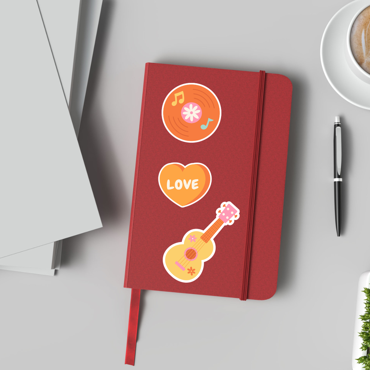 Flutter Forward Die-Cut Sticker Set