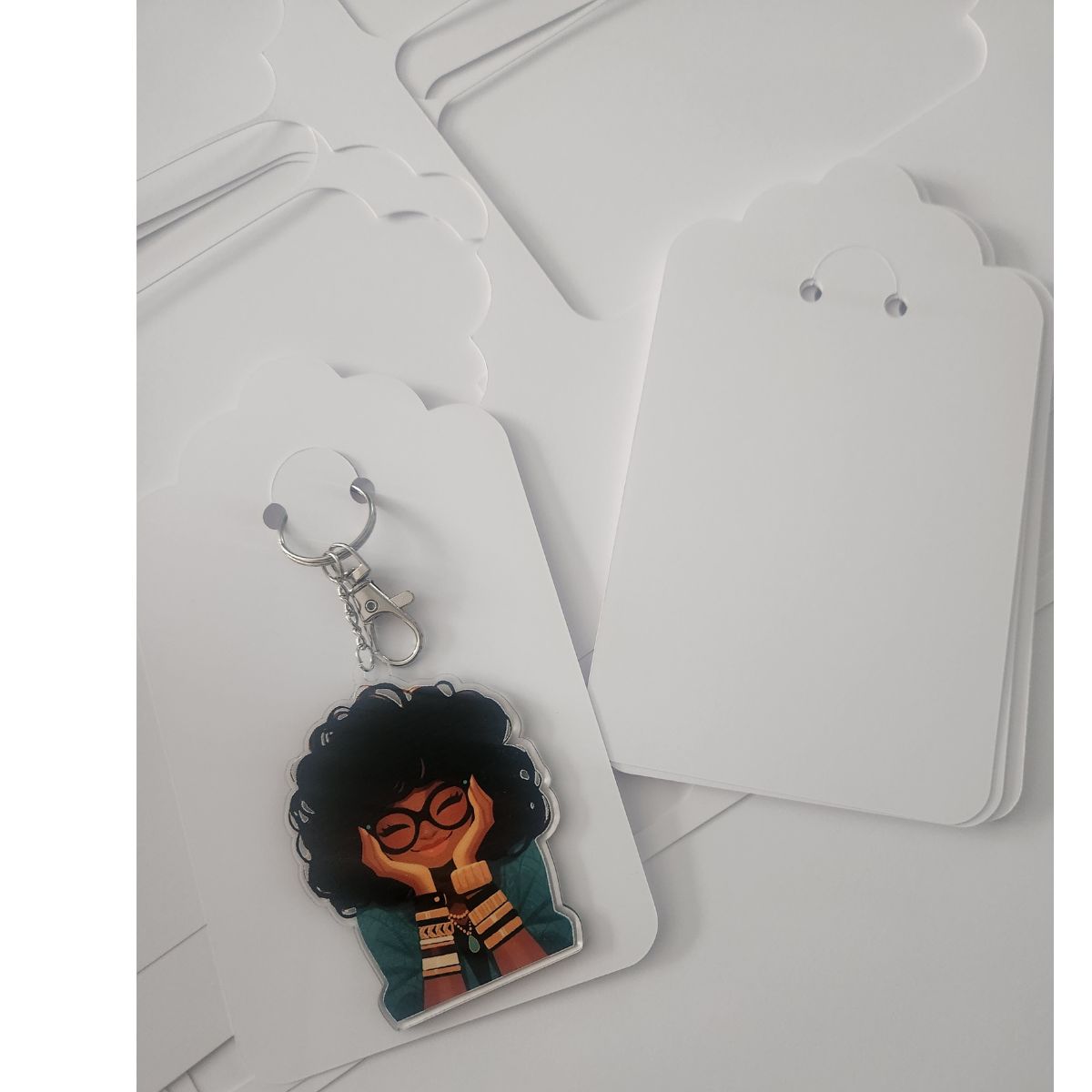 Amara Sage Keychain – Curly Contemplations Edition (3-Inch)