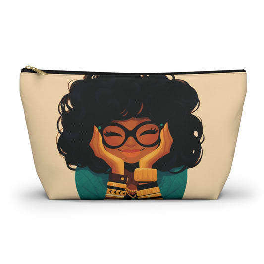 Amara Sage T-Bottom Pouch – Curly Contemplations Edition (Large)