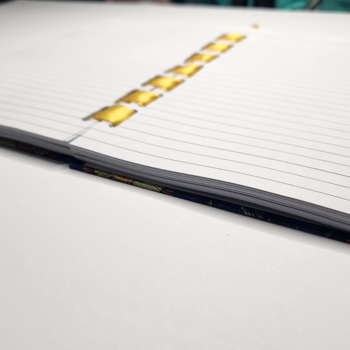 Golden Bloom Ribbon-Bound Journal