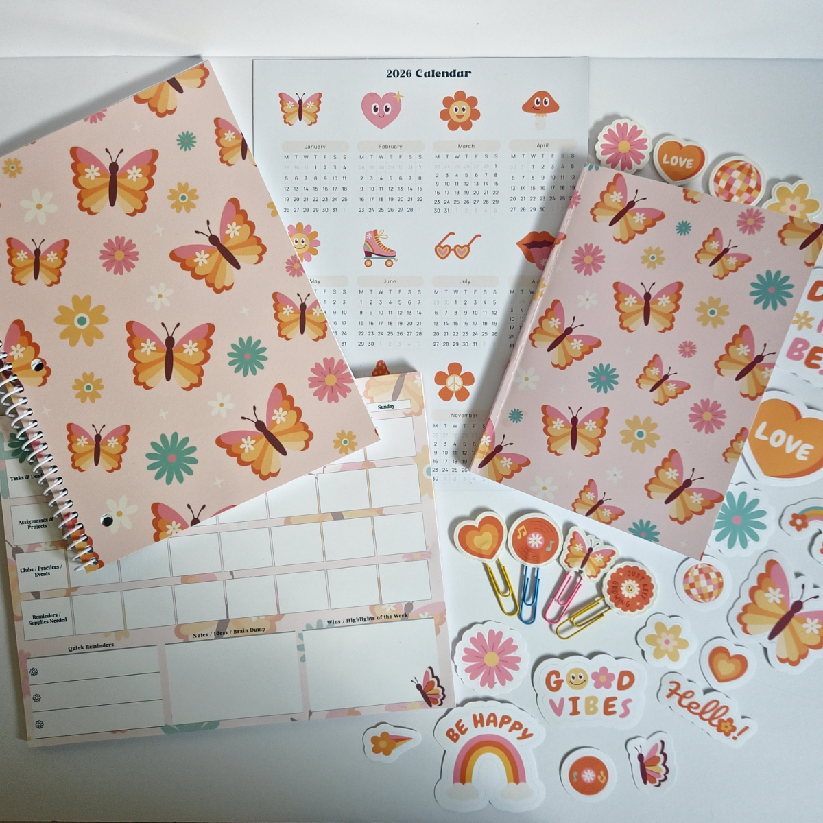 ๐ธ Flutter Forward 36-Week Undated Weekly Planner
