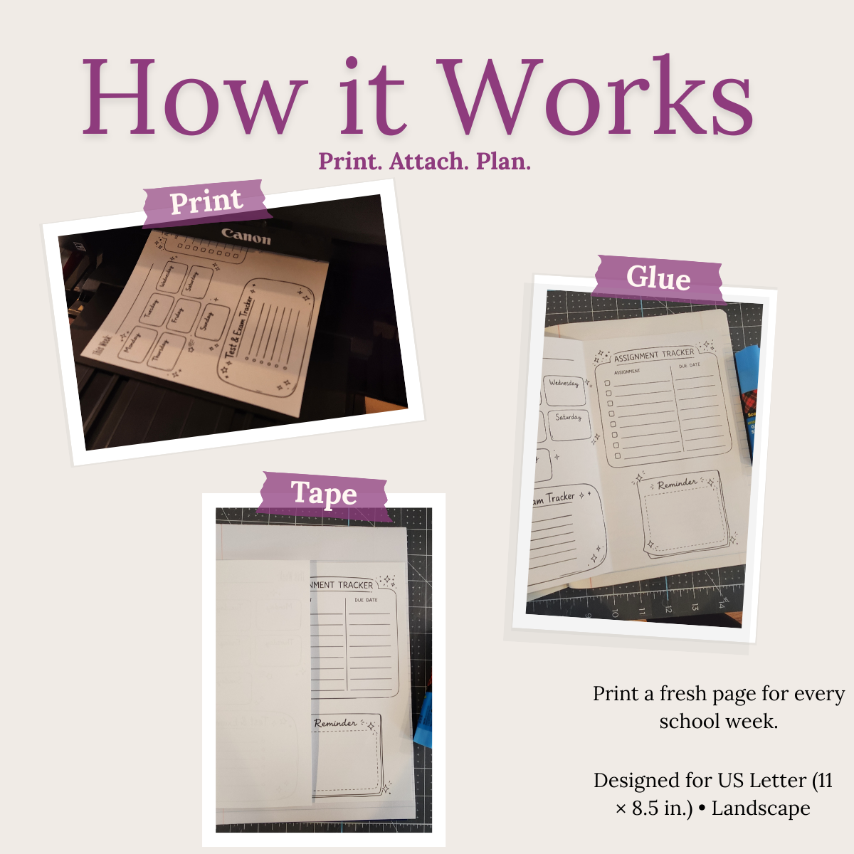 Printable Weekly School Planner