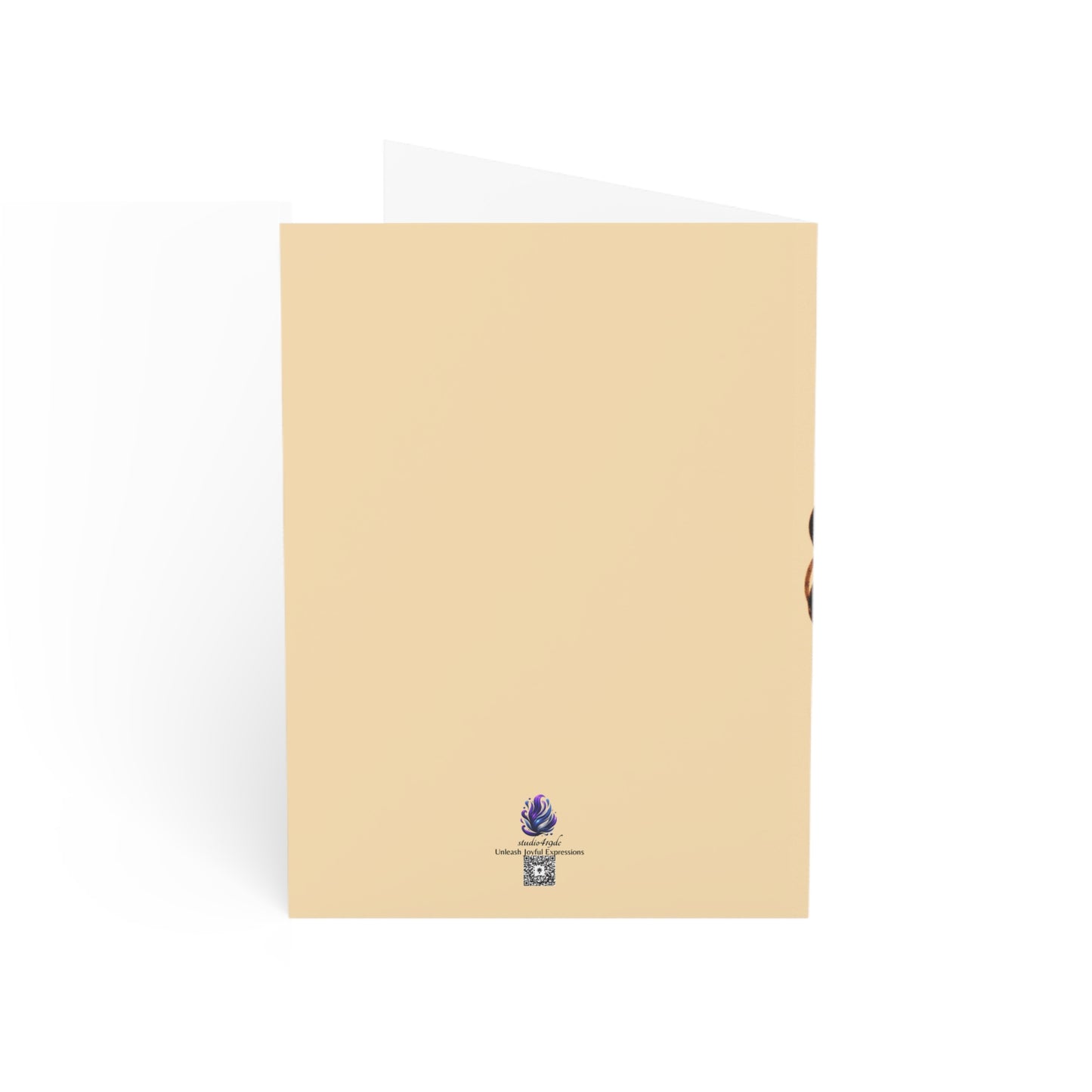 Amara Sage Note Card Set – Curly Contemplations Collection (4-Pack with Envelopes)