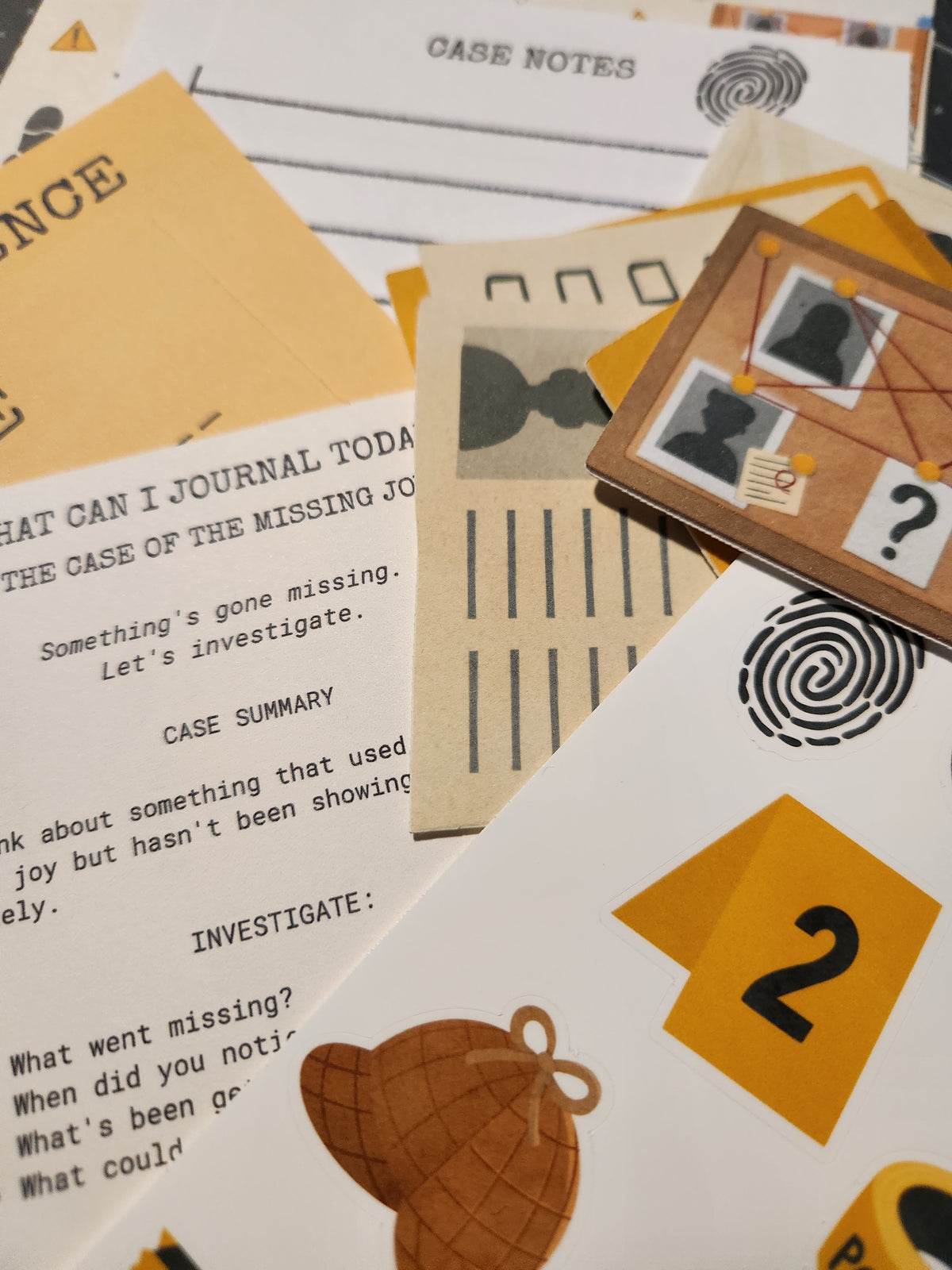 Crime Scene Mini Journal Kit