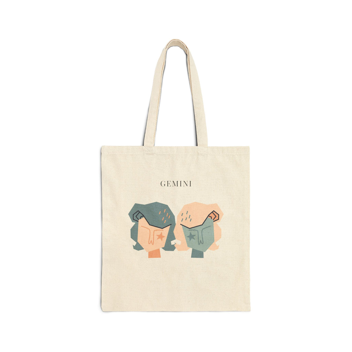 Gemini Zodiac Tote Bag (Everyday Canvas Tote for Work, Errands, and On-the-Go Use)