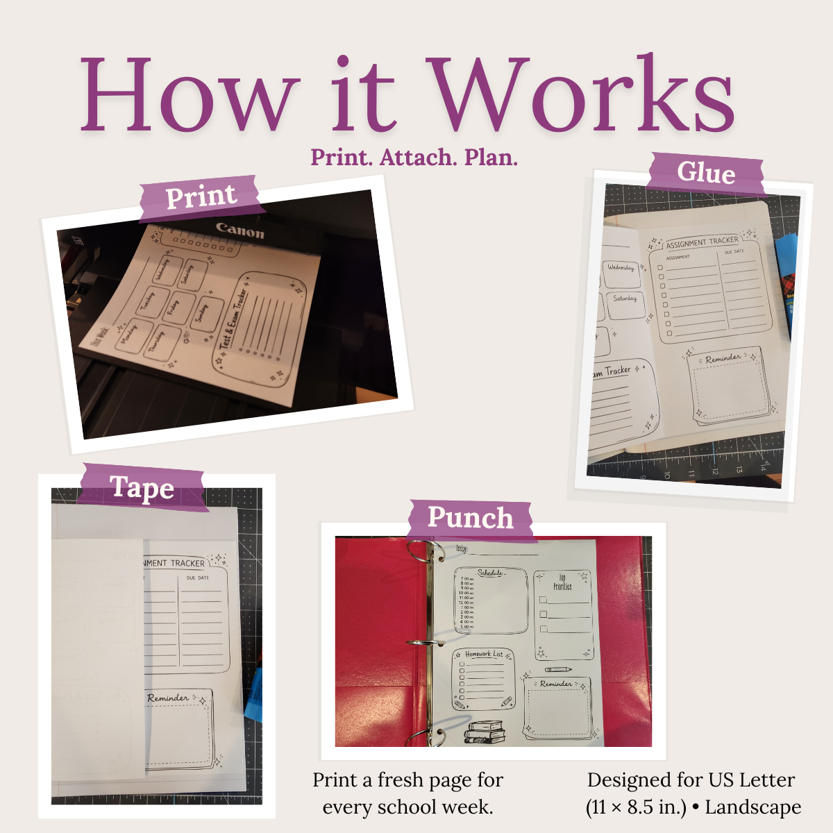 Printable Daily Student Planner