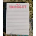Just a Thought | 5×7 Lined Notepad