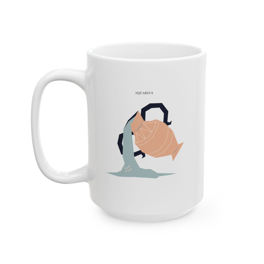 Aquarius Zodiac Mug – 15oz Ceramic Mug | The Zodiac Edit Collection