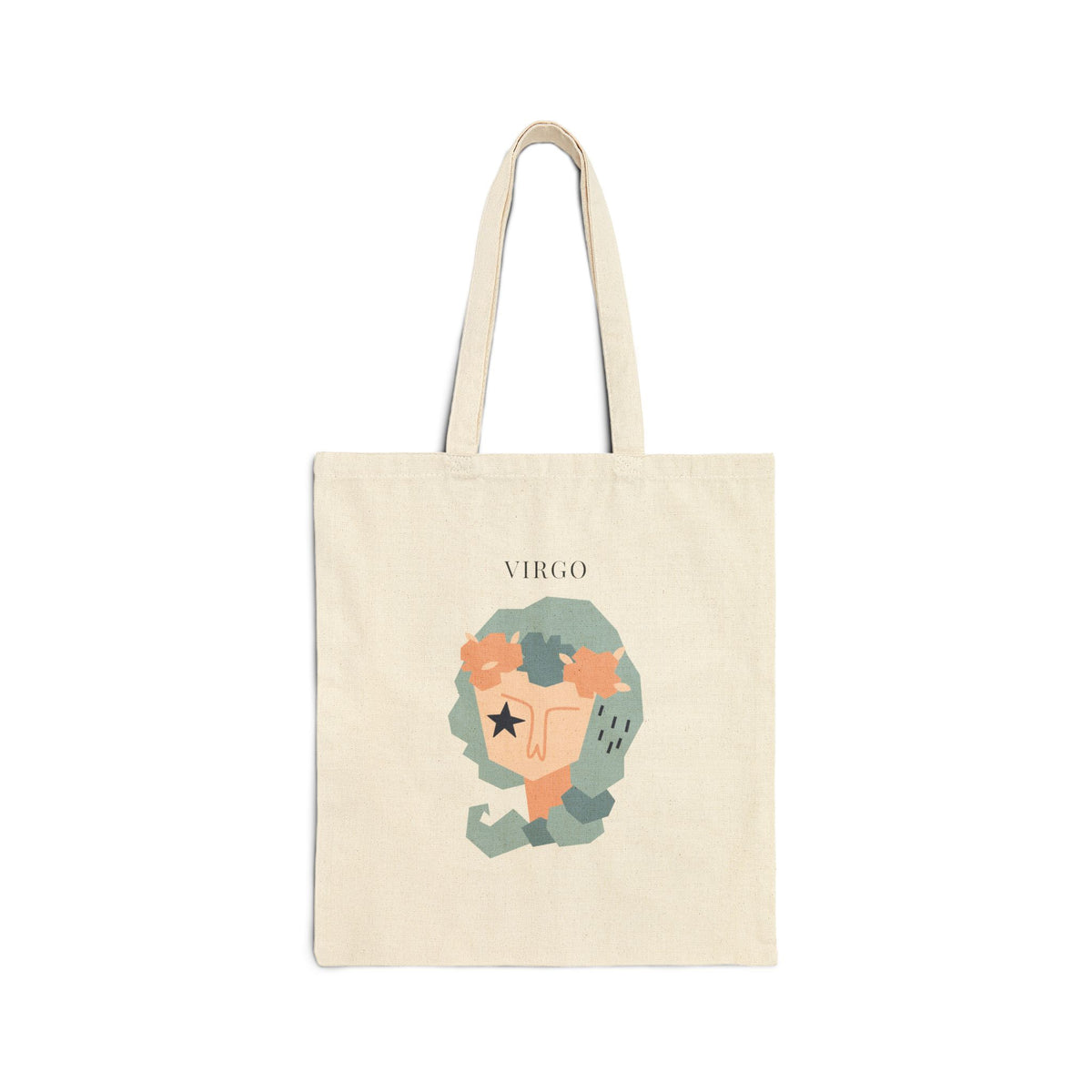 Virgo Zodiac Tote Bag (Everyday Canvas Tote for Work, Errands, and On-the-Go Use)