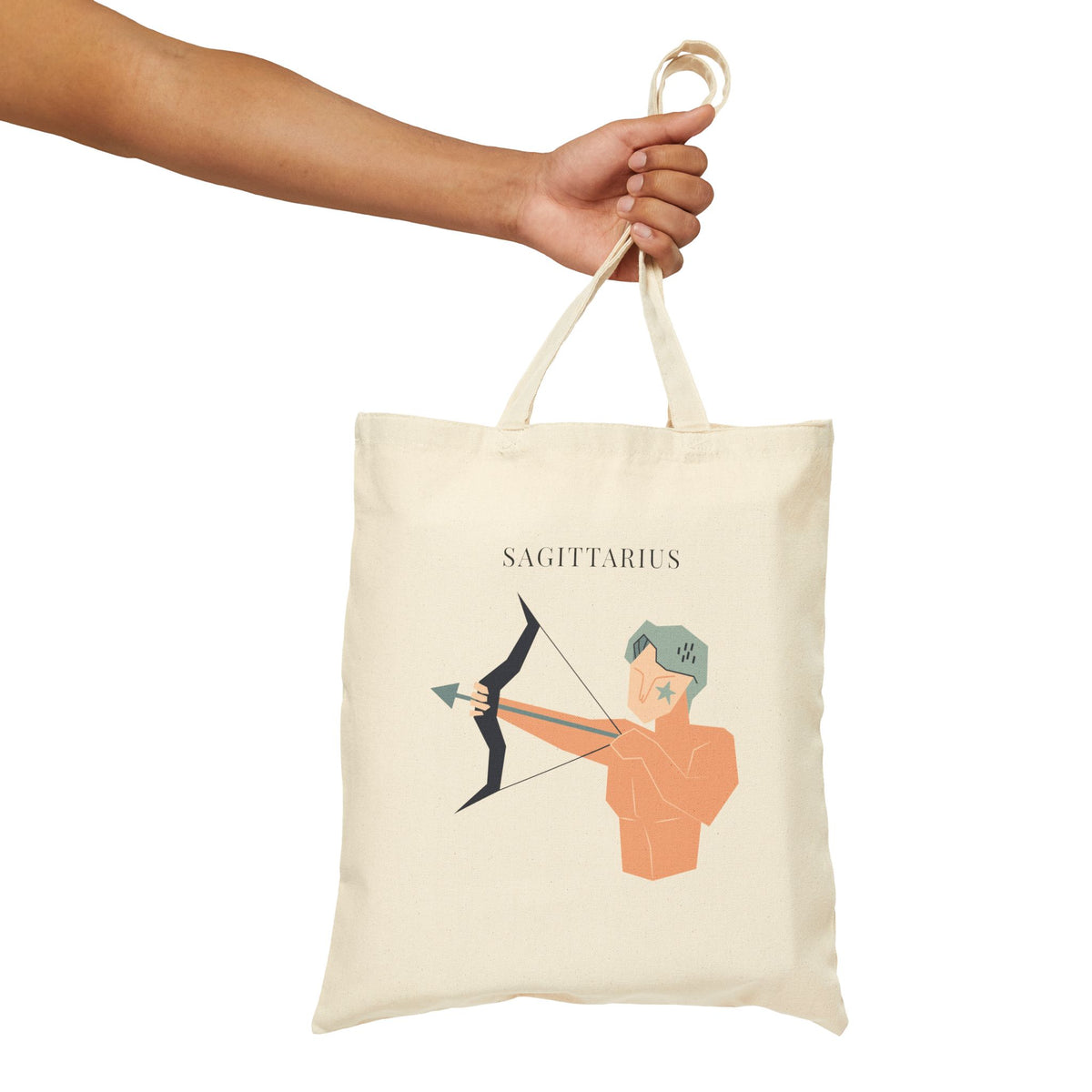 Sagittarius Zodiac Tote Bag (Everyday Canvas Tote for Work, Errands, and On-the-Go Use)