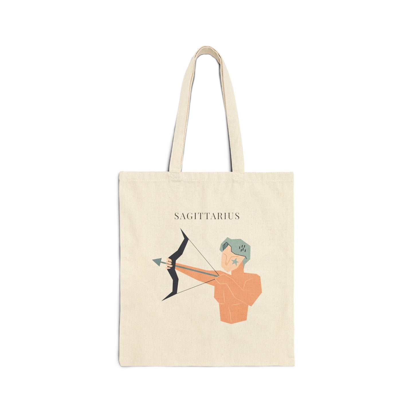 Sagittarius Zodiac Tote Bag (Everyday Canvas Tote for Work, Errands, and On-the-Go Use)