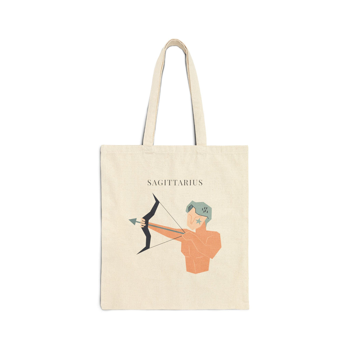 Sagittarius Zodiac Tote Bag (Everyday Canvas Tote for Work, Errands, and On-the-Go Use)