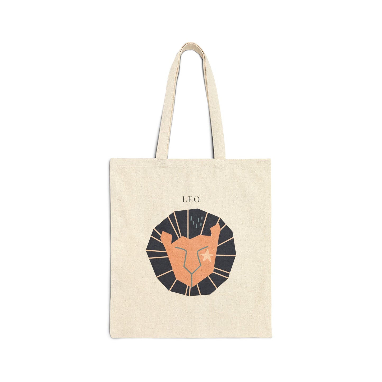 Leo Zodiac Tote Bag (Everyday Canvas Tote for Work, Errands, and On-the-Go Use)
