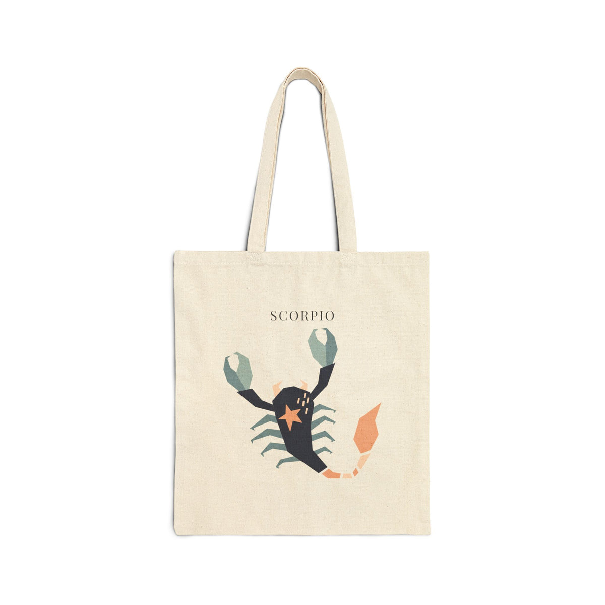 Scorpio Zodiac Tote Bag (Everyday Canvas Tote for Work, Errands, and On-the-Go Use)