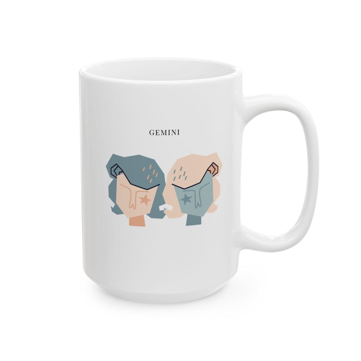 Gemini Zodiac Ceramic Mug (15oz Coffee Mug for Everyday Use and Gifting)