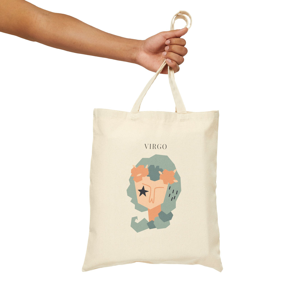 Virgo Zodiac Tote Bag (Everyday Canvas Tote for Work, Errands, and On-the-Go Use)