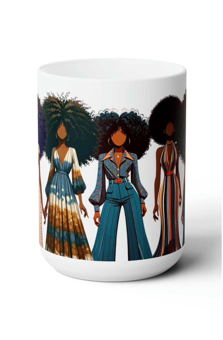 Retro Rhapsody Handmade Ceramic Mug