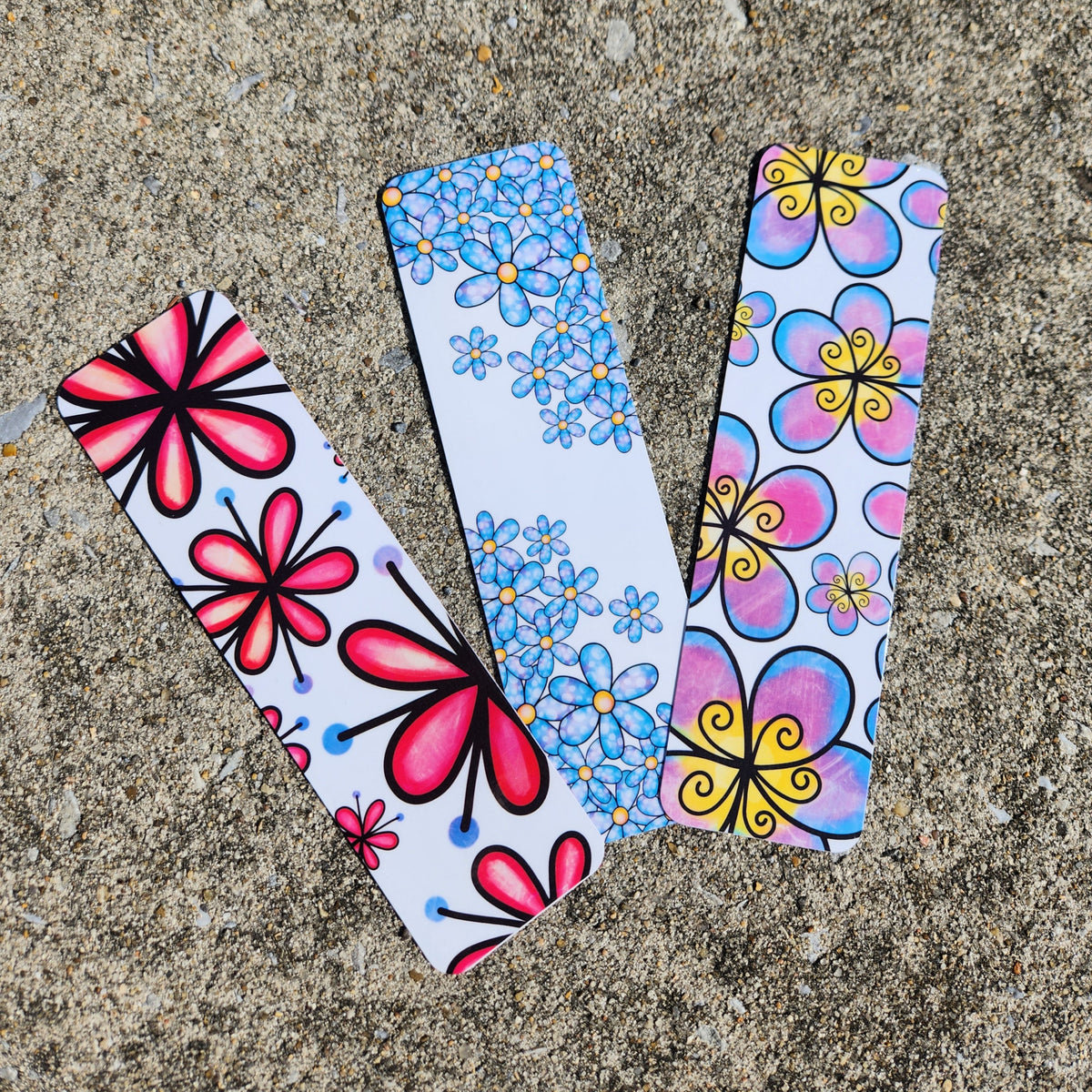 Floral Bookmark Set of 3