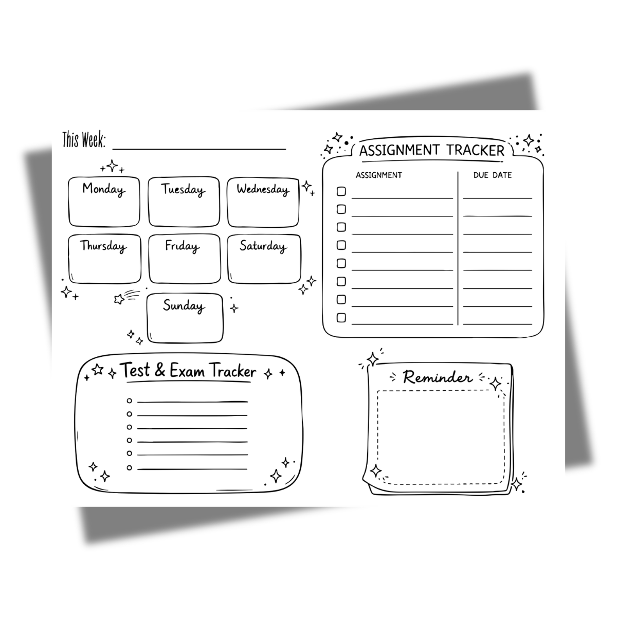 Printable Weekly School Planner