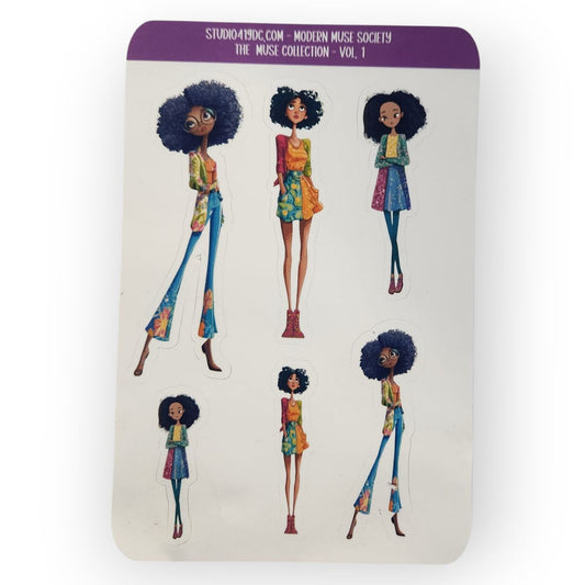 Modern Muse Society – Character Sticker Sheet Vol. 1