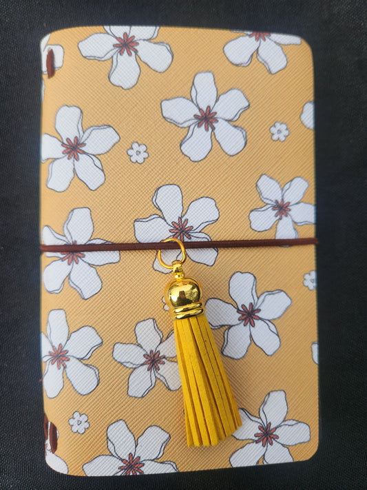 Golden Blossom Faux Leather Journal