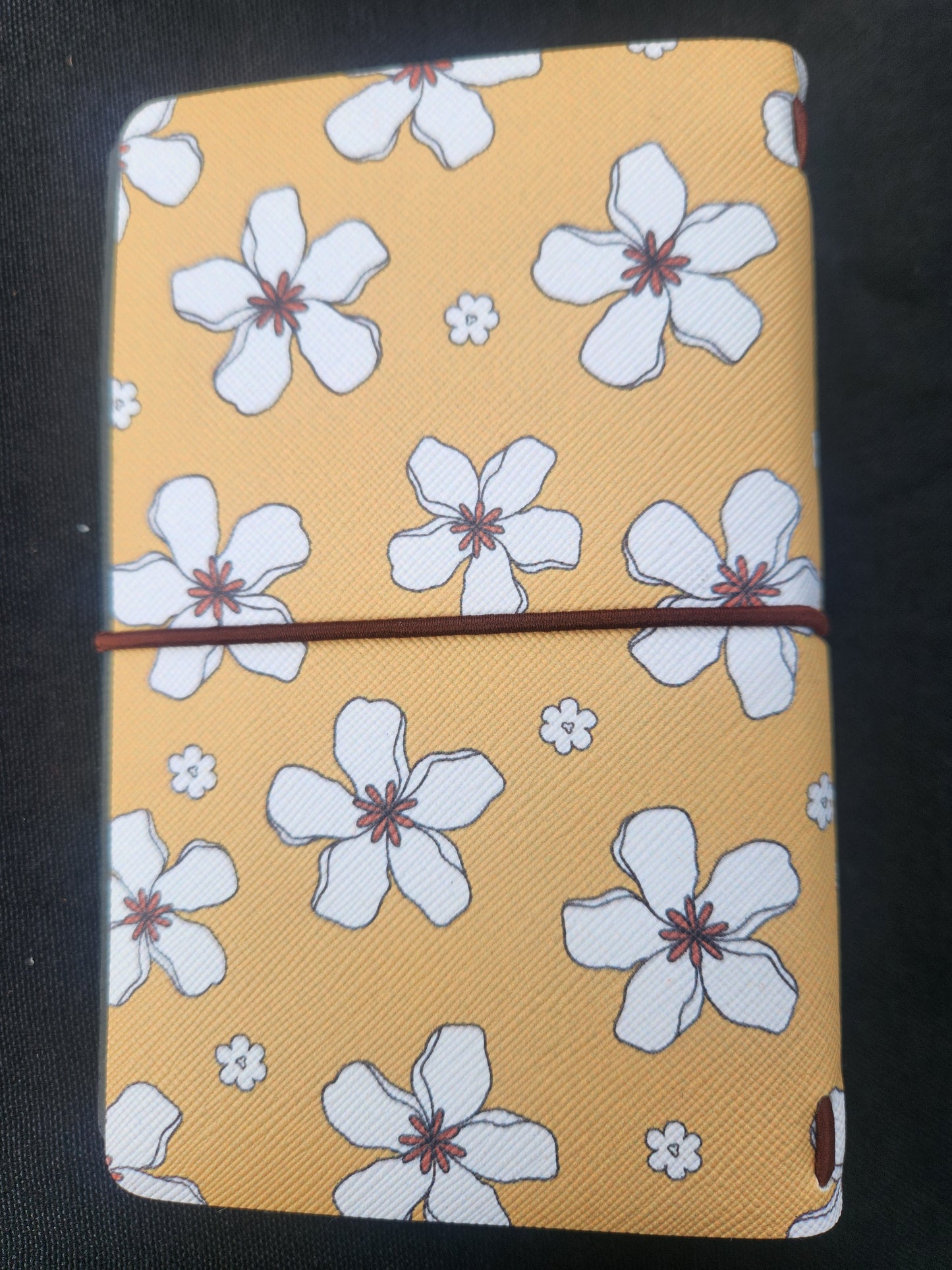 Golden Blossom Faux Leather Journal