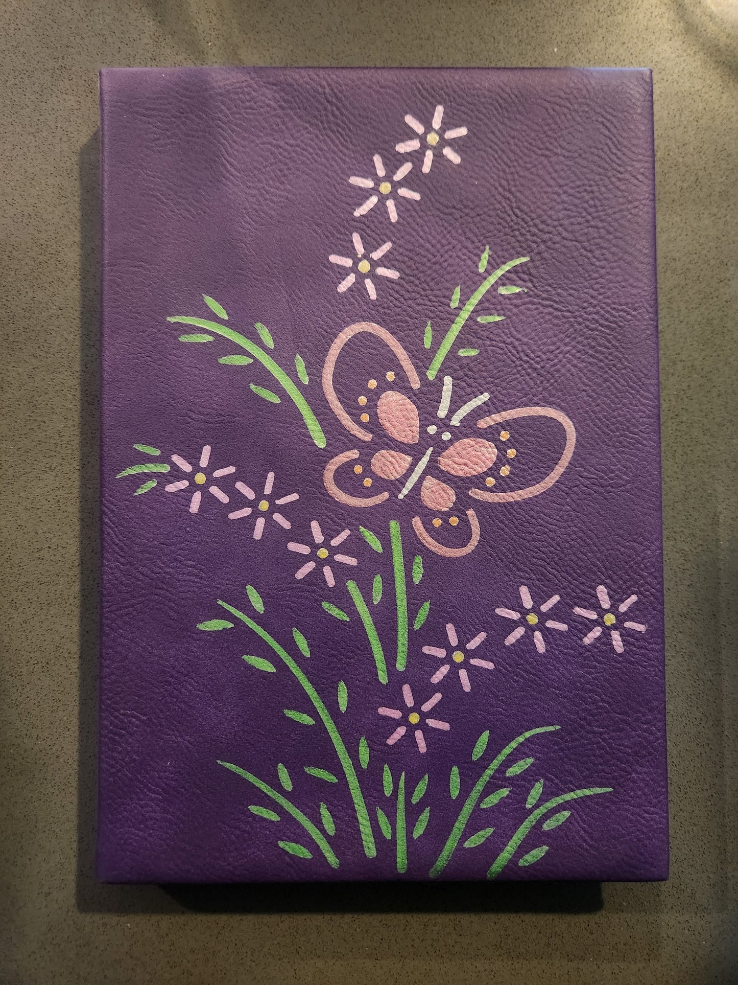 Floral Butterfly Elegance - Handpainted Journal