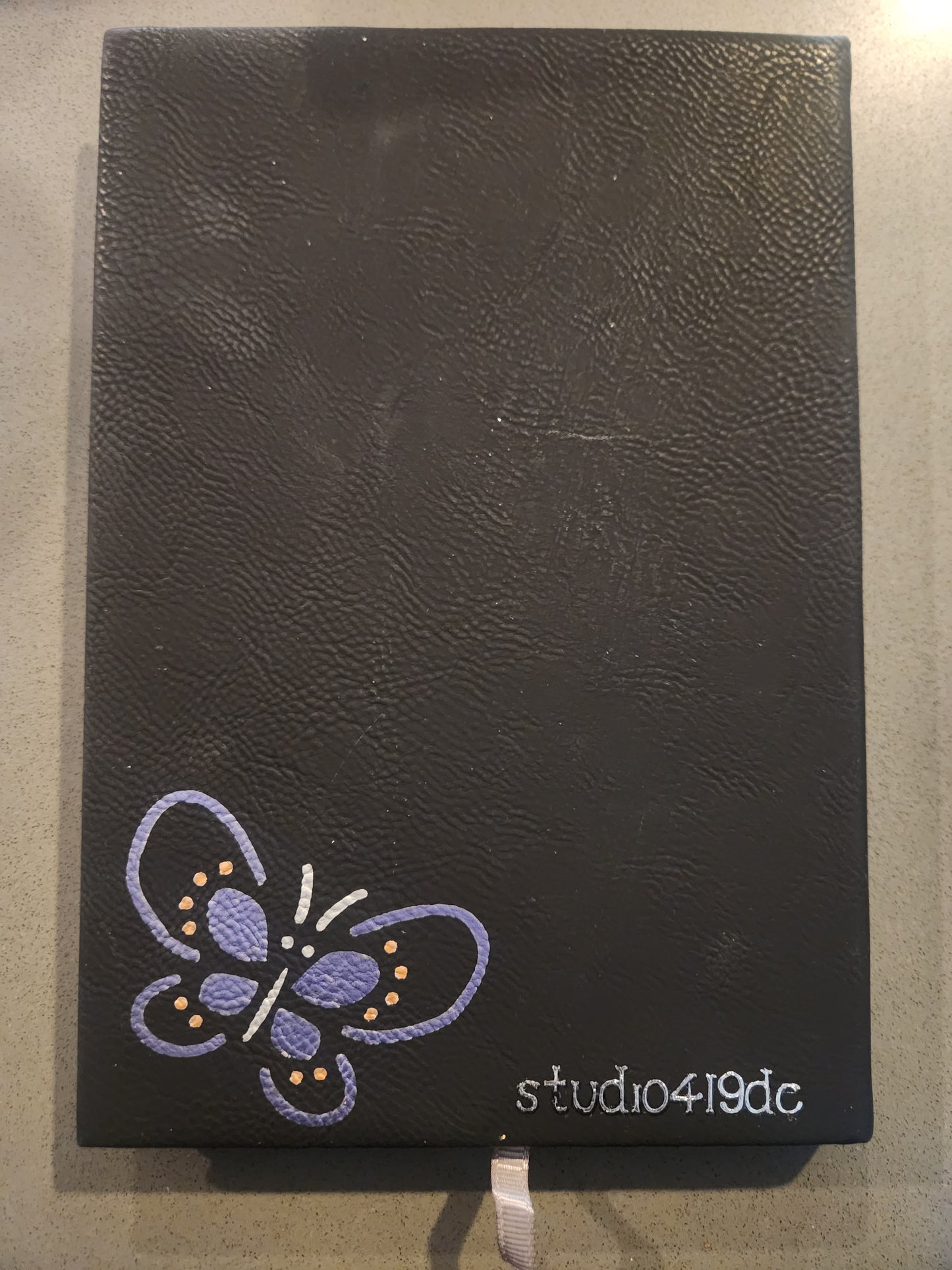 Floral Butterfly Elegance - Handpainted Journal