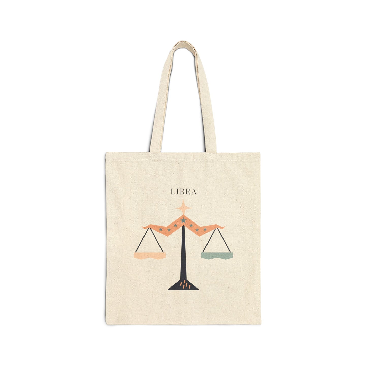Libra Zodiac Tote Bag (Everyday Canvas Tote for Work, Errands, and On-the-Go Use)