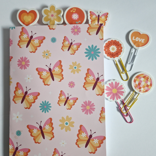 Flutter Forward 52-Week Undated Monthly + Weekly Planner – A5 Size  🦋