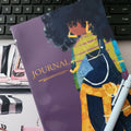 JJ handmade lined journal by Studio419DC styled with pen