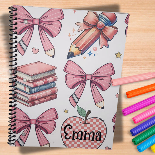 Coquette Notebook- 70 Sheets, 8 x 10.5 inches