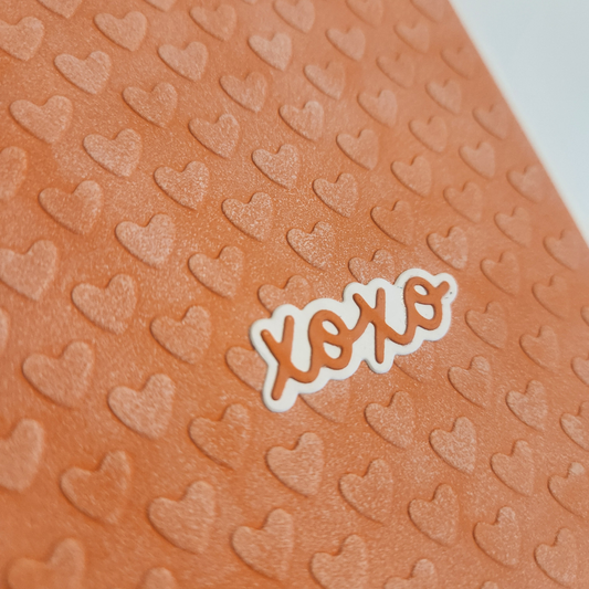 XOXO Embossed Heart Greeting Card