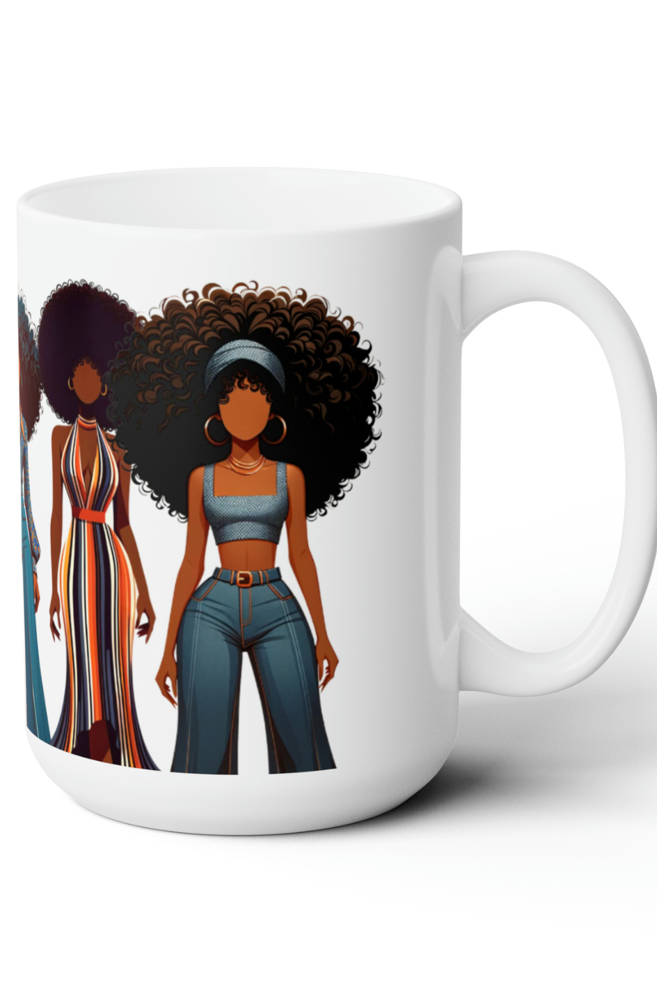 Retro Rhapsody Handmade Ceramic Mug