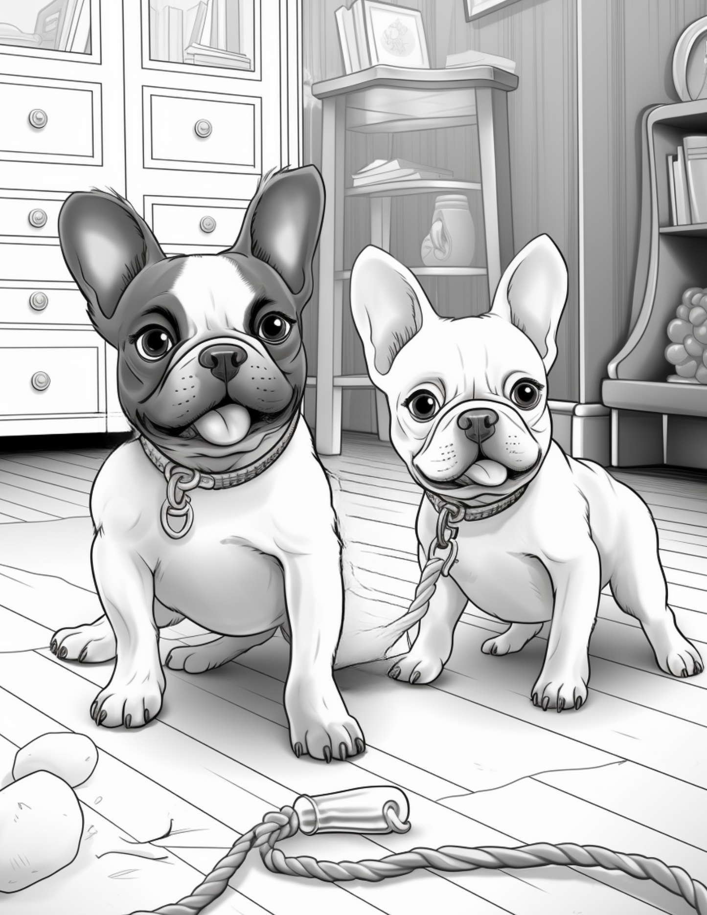 Frenchie Life: A Coloring Book