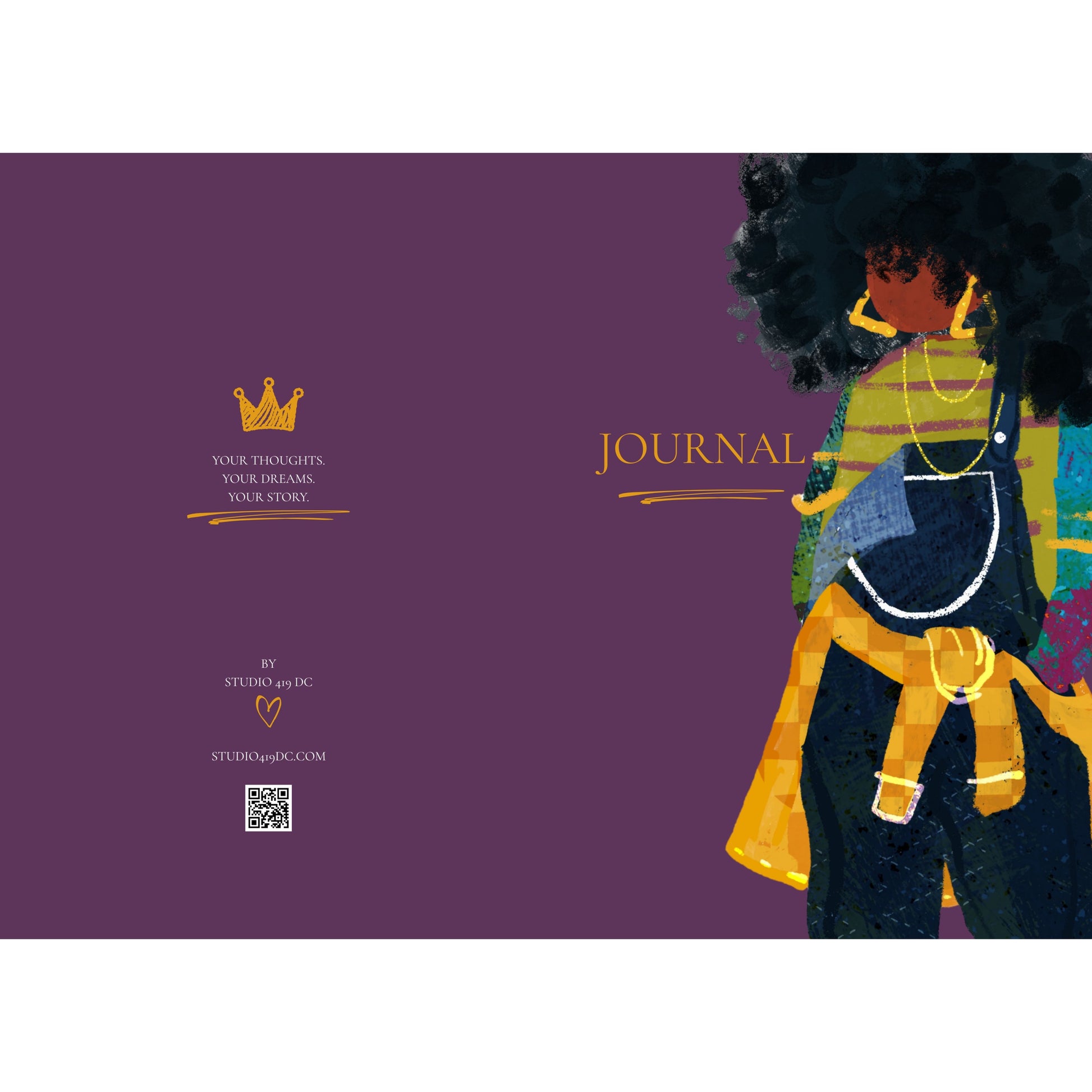 JJ journal full wraparound cover design by Studio419DC