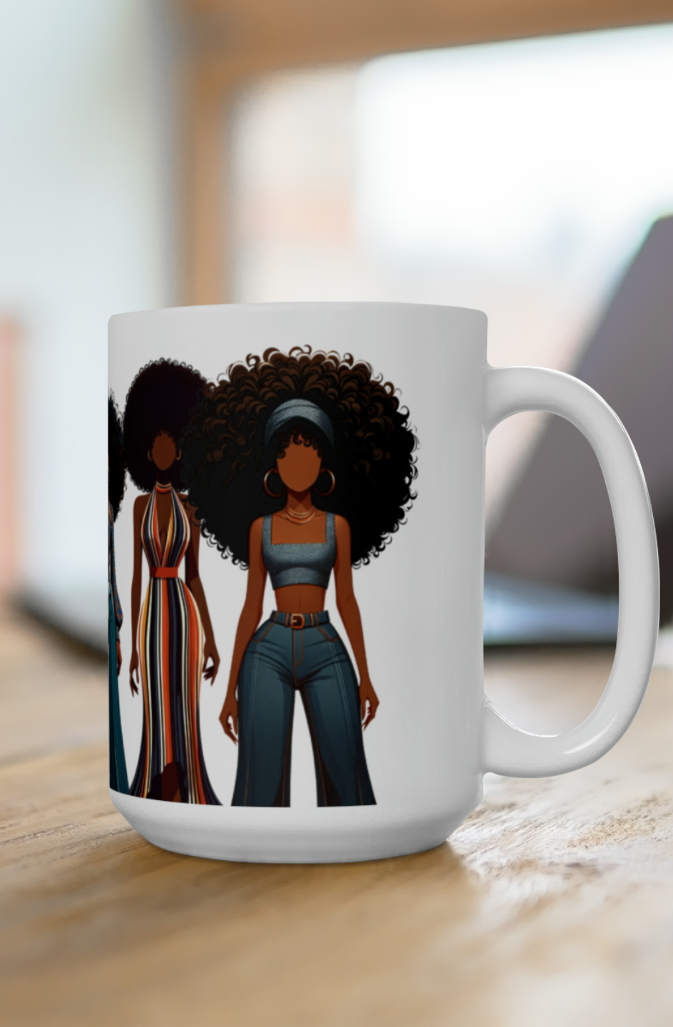 Retro Rhapsody Handmade Ceramic Mug