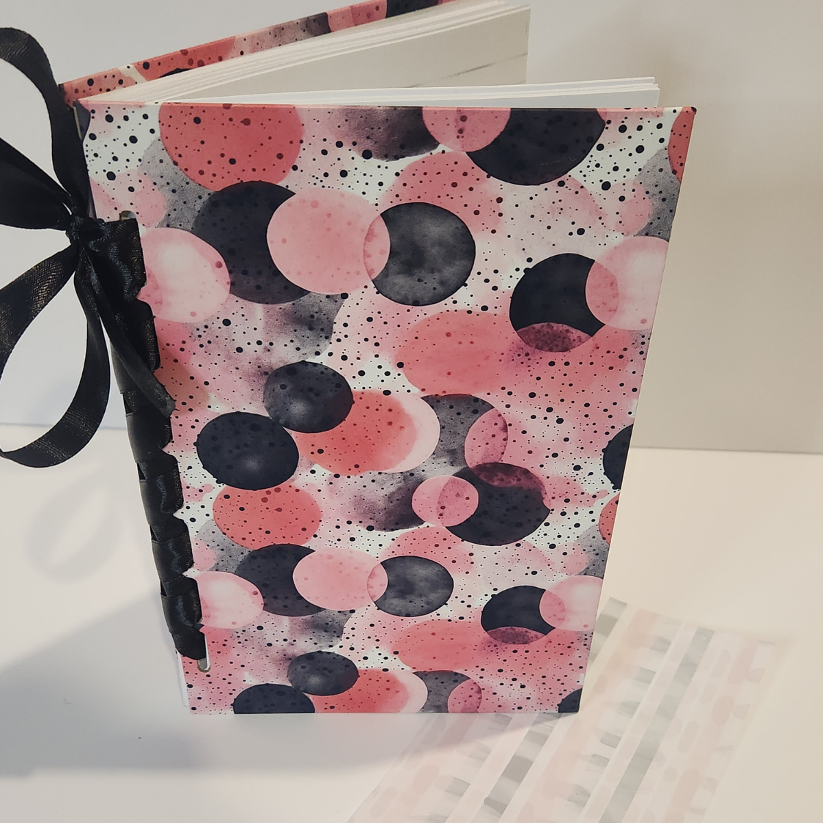 Cute, But Focused Ribbon-Bound Journal