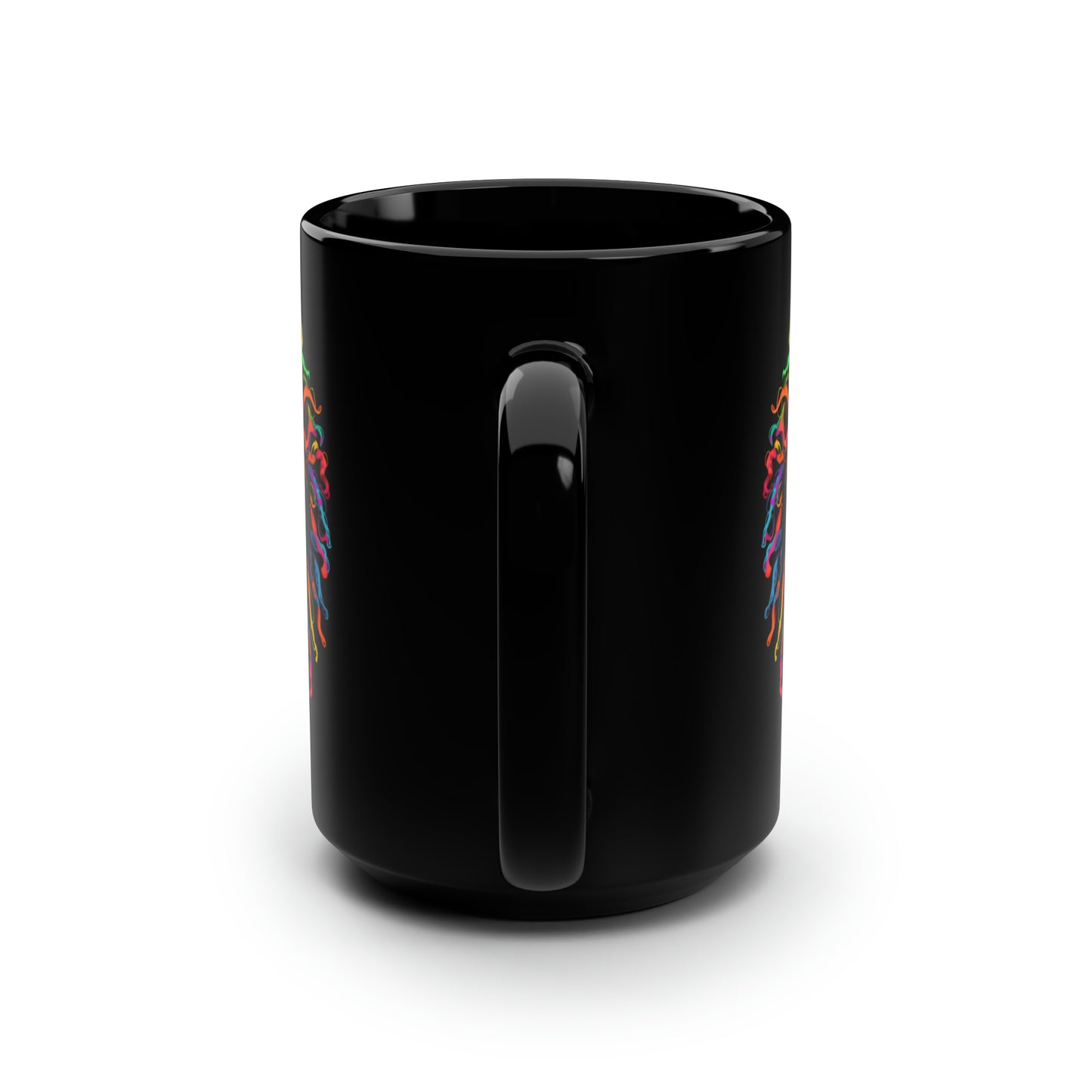 Bold and Confident Black Mug, 15oz