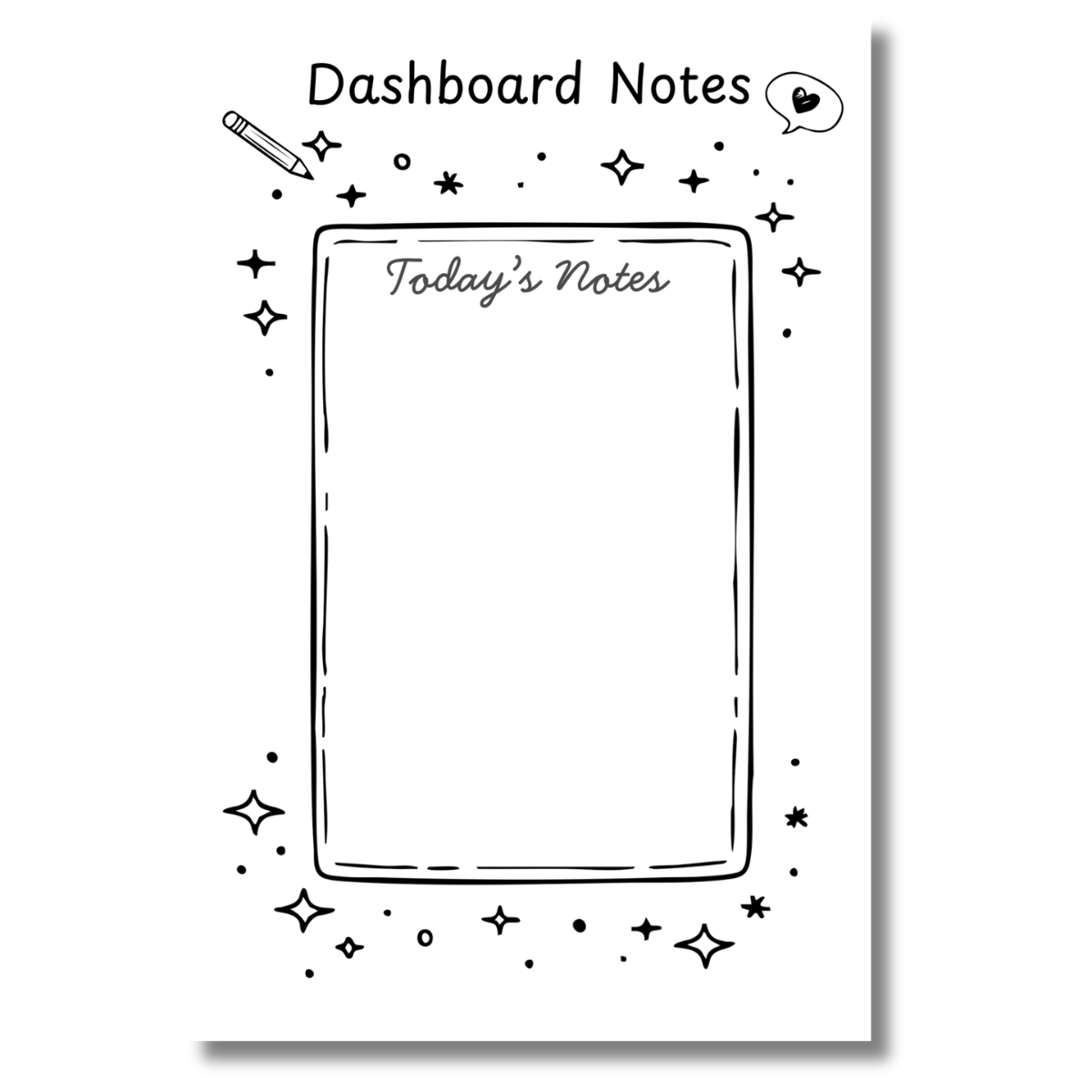 Dashboard Notes | Car Notepad