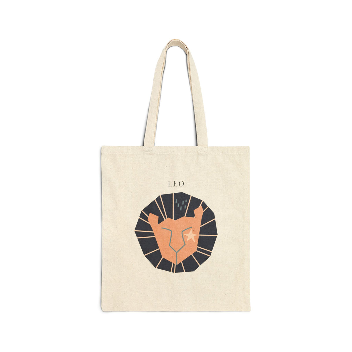 Leo Zodiac Tote Bag (Everyday Canvas Tote for Work, Errands, and On-the-Go Use)