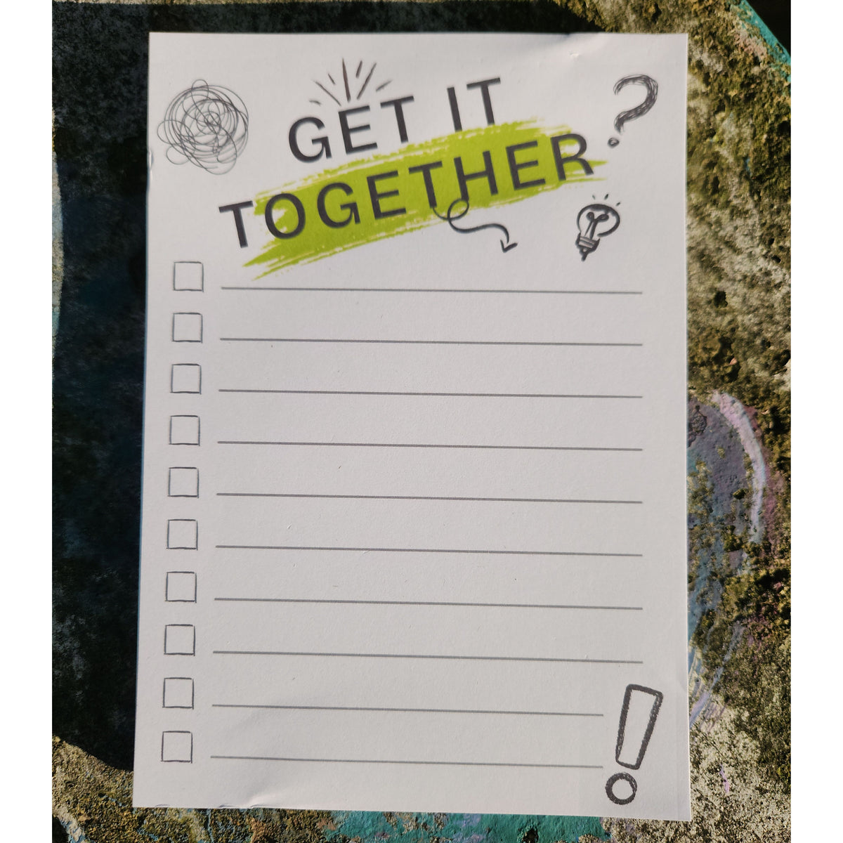 Get It Together | 5×7 Checklist Notepad
