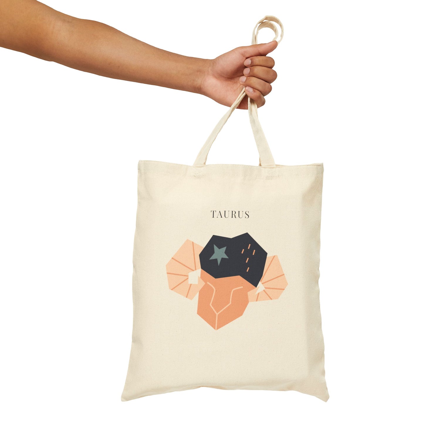Taurus Zodiac Tote Bag (Everyday Canvas Tote for Work, Errands, and On-the-Go Use)
