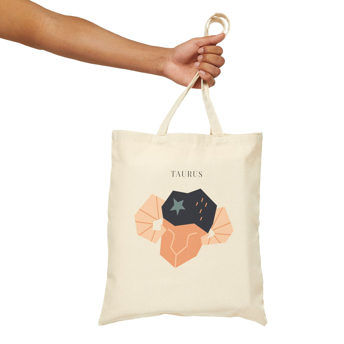Taurus Zodiac Tote Bag (Everyday Canvas Tote for Work, Errands, and On-the-Go Use)