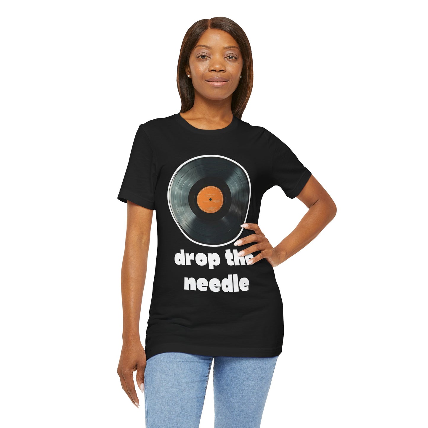 Drop the Needle Unisex Jersey Short Sleeve Tee