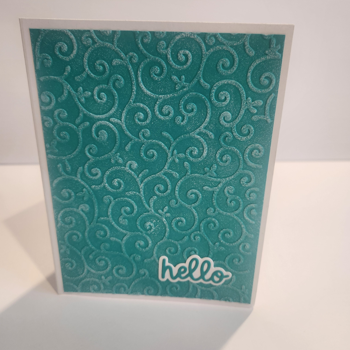 Hello Embossed Greeting Card