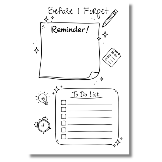 Before I Forget | Reminder Notepad