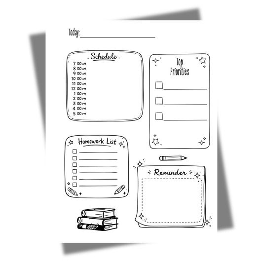Printable Daily Student Planner